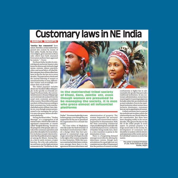 Customary Laws in NE India