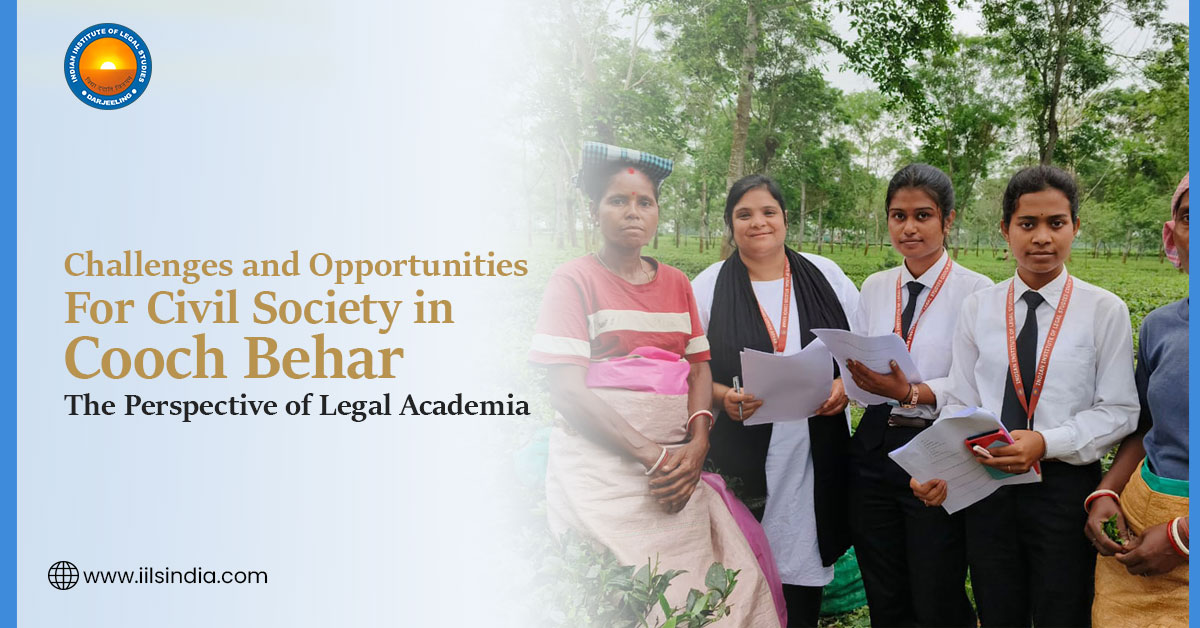 Law students at IILS India analyzing civil society challenges and governance issues in Cooch Behar