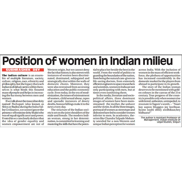 Position of Women in India