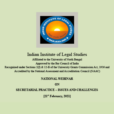 NATIONAL WEBINAR ON SECRETARIAL PRACTICE - ISSUES AND CHALLENGES