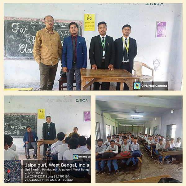 Free Legal Aid & Awareness Program at Deshbandhunagar Madhyamik Vidyalaya, Jalpaiguri