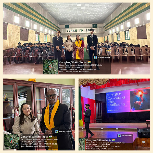 A Free Legal Aid and Awareness Program was conducted at Tashi Namgyal Academy, Gangtok