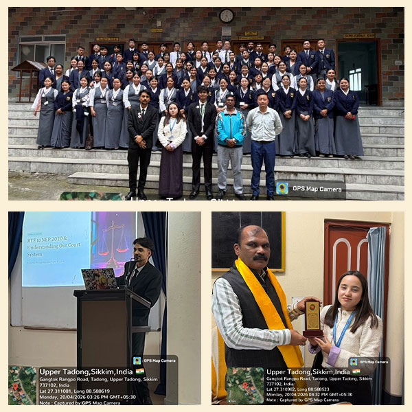 A Free Legal Aid and Awareness Program was conducted at Harka Maya college of education & Damber Singh college Gangtok, Sikkim