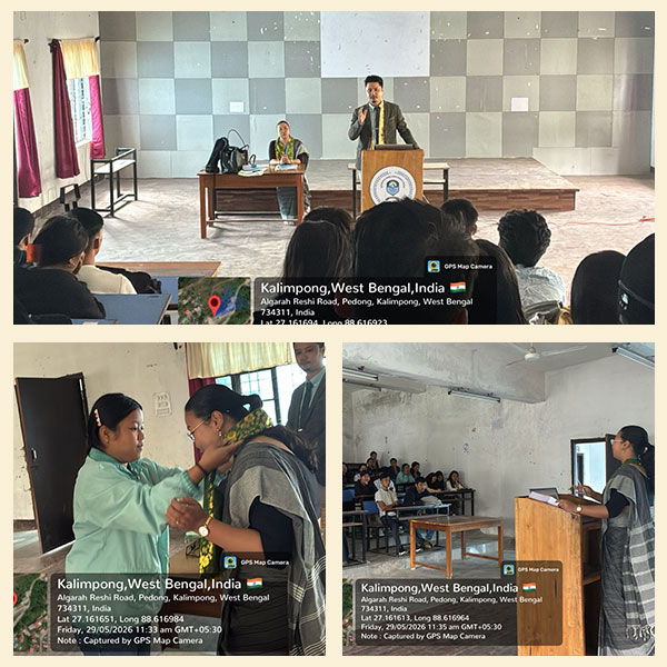 A Free Legal Aid and Awareness Program was conducted at Government General Degree College, Kalimpong