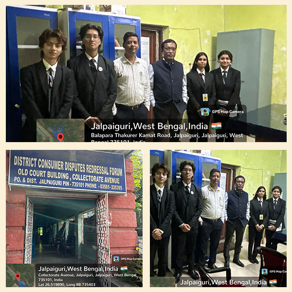 Experiential Learning in Consumer Protection Law: Educational Visit to District Consumer Disputes Redressal Commission, Jalpaiguri