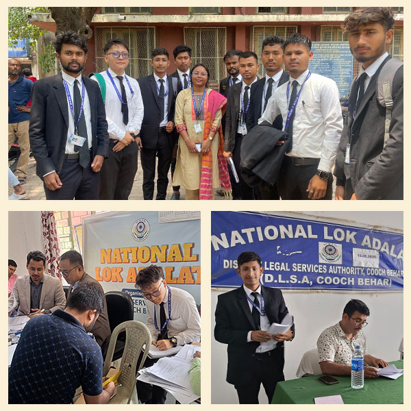 Visit to The Lok Adalat by The Students of Indian Institute of Legal Studies Cooch Behar