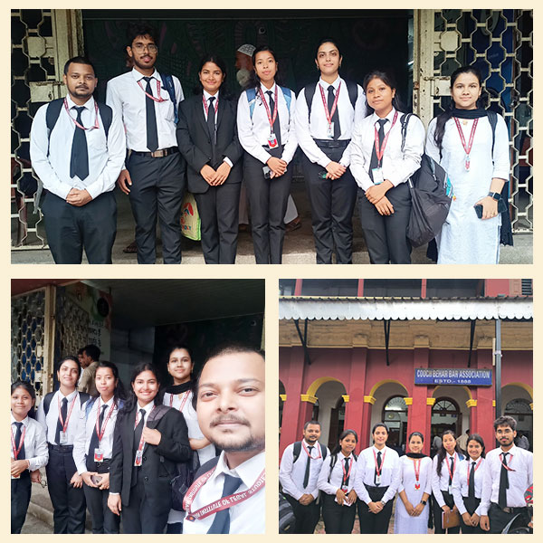 Field Visit to Cooch Behar District Court by LL.B. II Semester Students