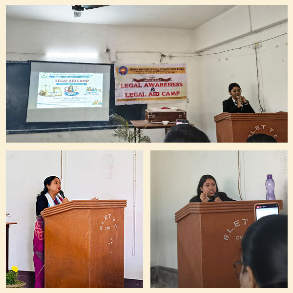 Free Legal Aid and Awareness Session at B.L Educational Teacher's Training College, Coochbehar