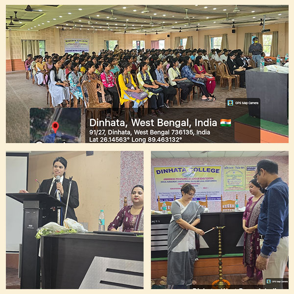 Legal Awareness & Gender Sensitisation Programme at Dinhata College