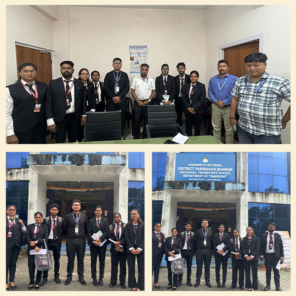 Field Visit to Regional Transport Office (RTO), Cooch Behar - Service Learning under Motor Vehicle Laws