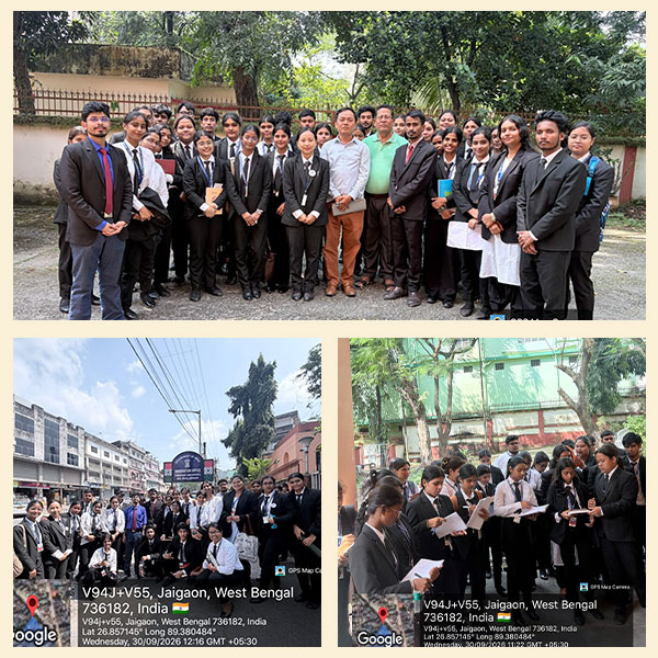 Educational Outreach Programme at Indian Immigration Office, Jaigaon