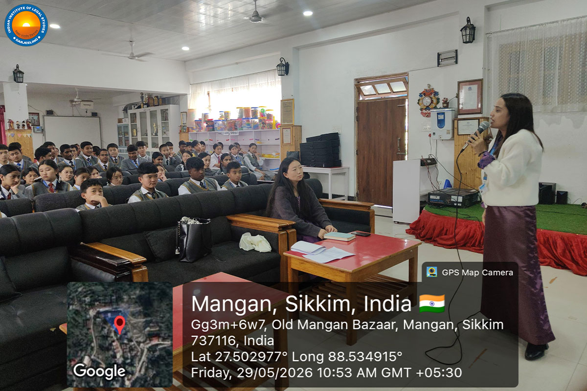 A Free Legal Aid and Awareness Program was conducted at North Sikkim Academy Senior School, Mangan, North Sikkim