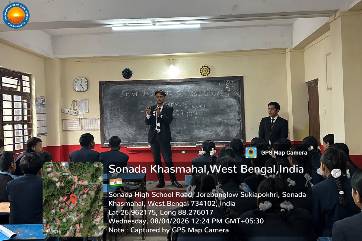 A Free Legal Aid and Awareness Program was conducted at Sonada Higher Secondary School, Sonada.