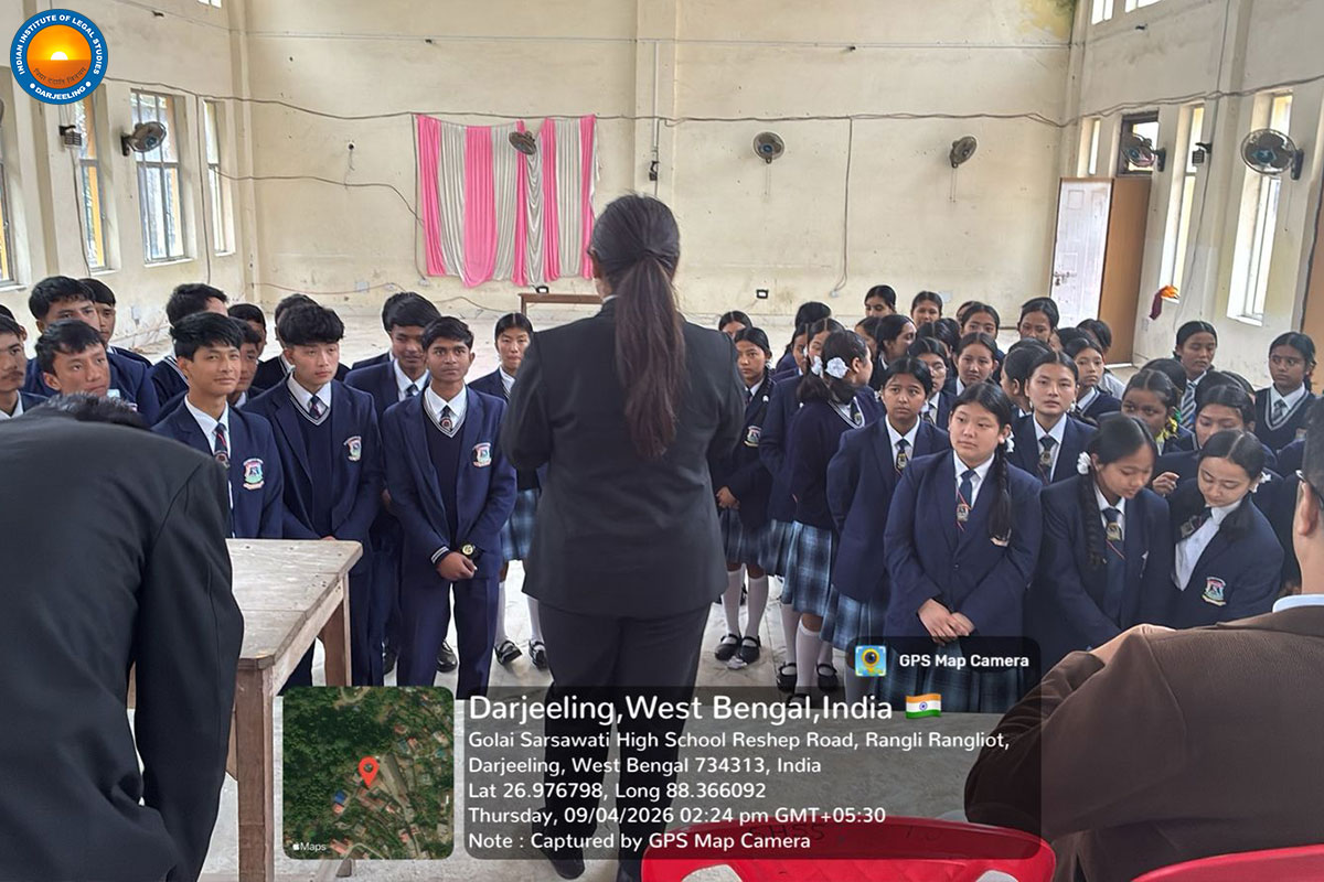 A Free Legal Aid and Awareness Program was conducted at Sharswati High School, Mungpoo