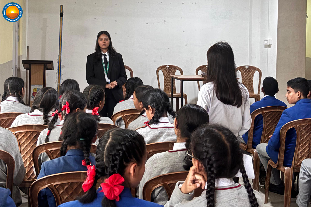 Free legal aid & awareness program at Mirik Academy School