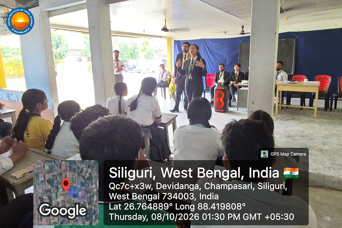 Indian Institute of Legal Studies, Siliguri, Conducted a Legal Aid Session at Genesis Academy