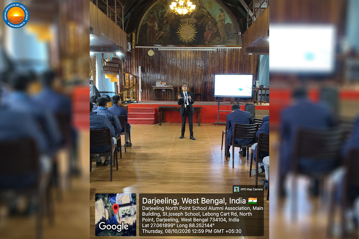 Free Legal Aid and Awareness Session at St. Joseph's North Point School, Darjeeling