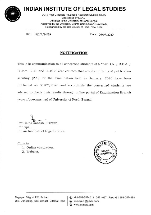 Notification for PPS