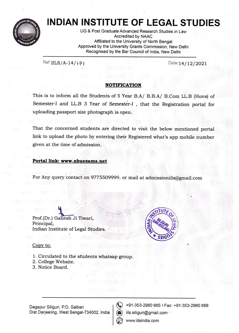 Notice Regarding Registration Portal